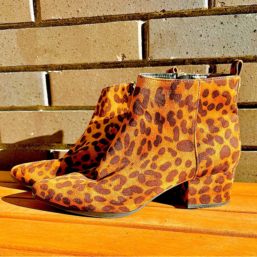 A New Day Leopard Ankle Boots